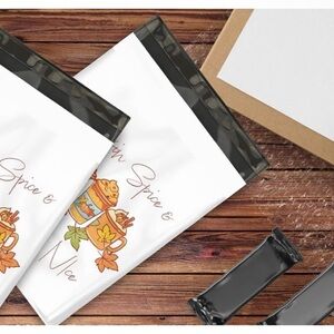 20 Pumpkin Spice poly mailers